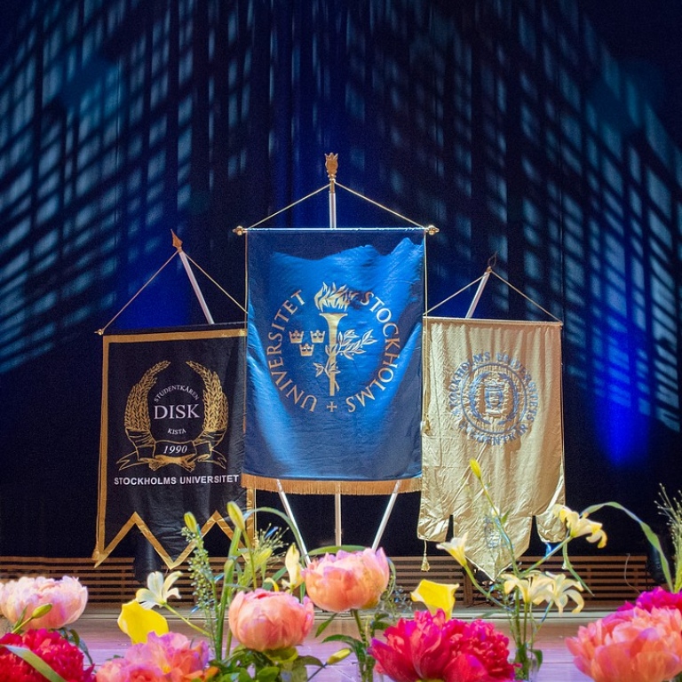 Aula Magan förberett för Magisterpromotion. Foto: Ingmarie Andersson/stockholms universitet.