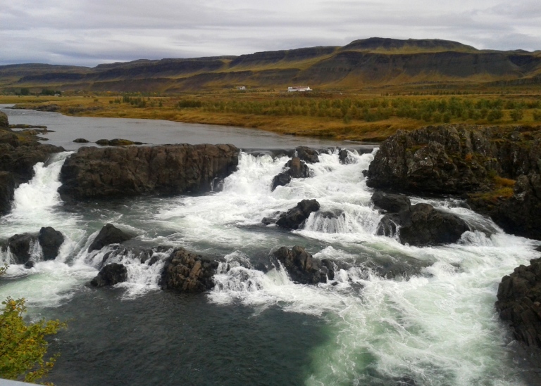 Guldforsen (Gullfoss) i älven Hvítá, Suðurland, Island. Foto: Jonatan Pettersson