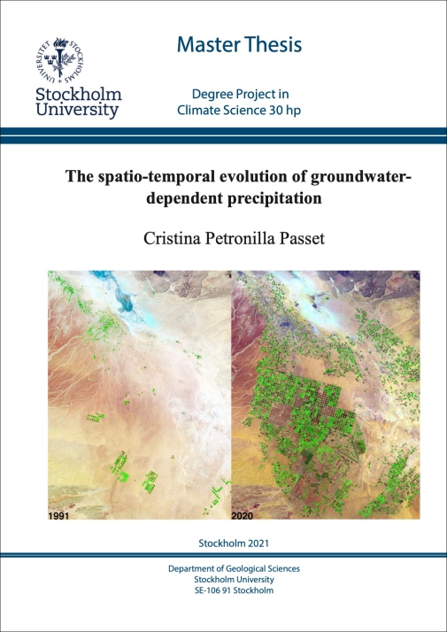 Master thesis cover page Cristina Passet