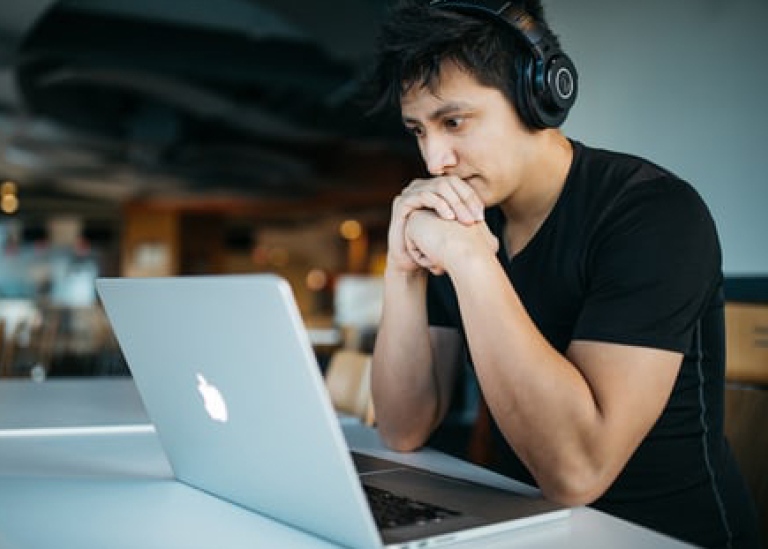 Student, laptop