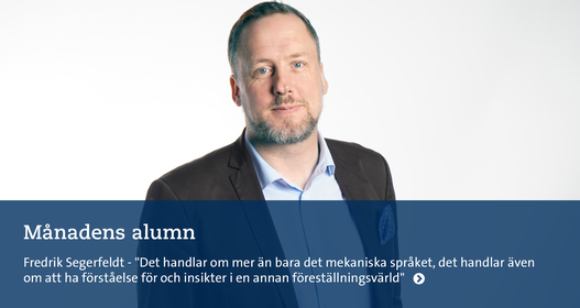 Romklass Månadens alumn Mars 2021 Fredrik Segerfeldt