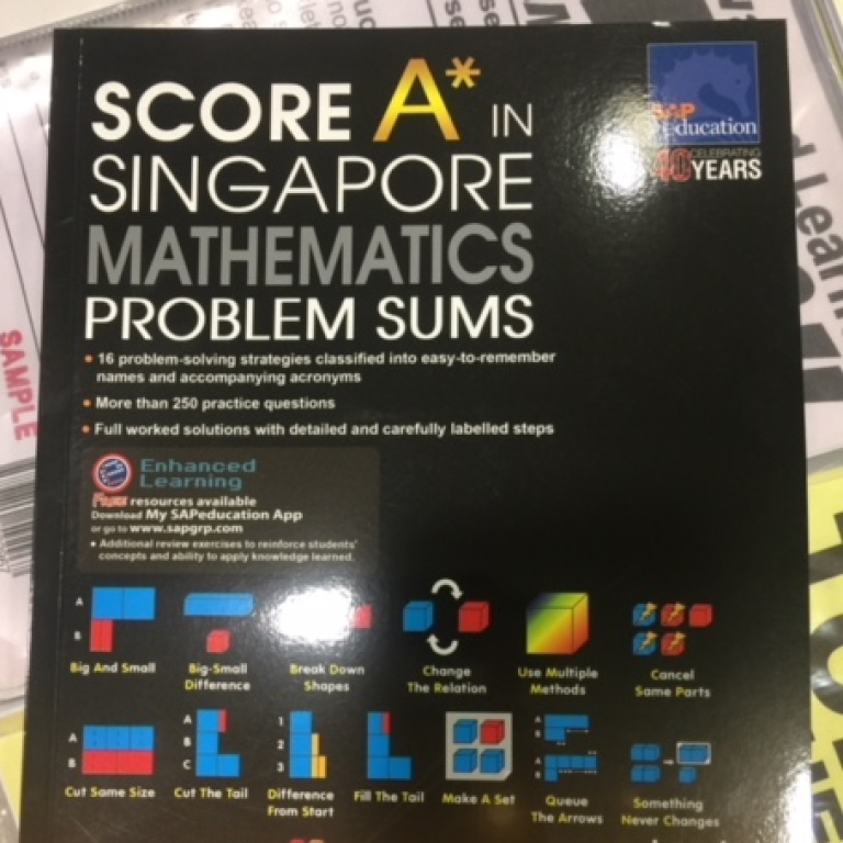 Matematikbok på förskola i Singapore. Foto: Sanna Näslund och Britt Noreng.