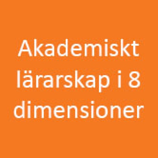 Det akademiska lärarskapets 8 dimensioner