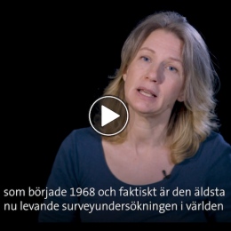 En bild från filmklippet om LNU2020 med prifessor Carina Mood