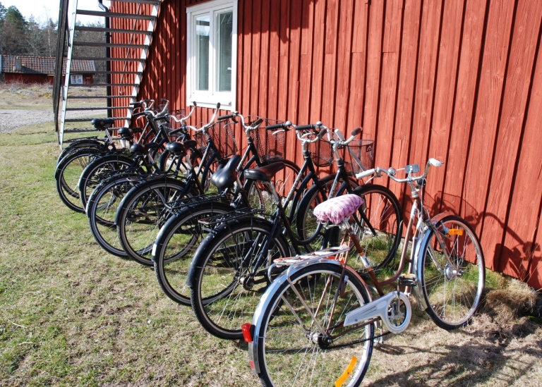 Cyklar går att låna på Askö