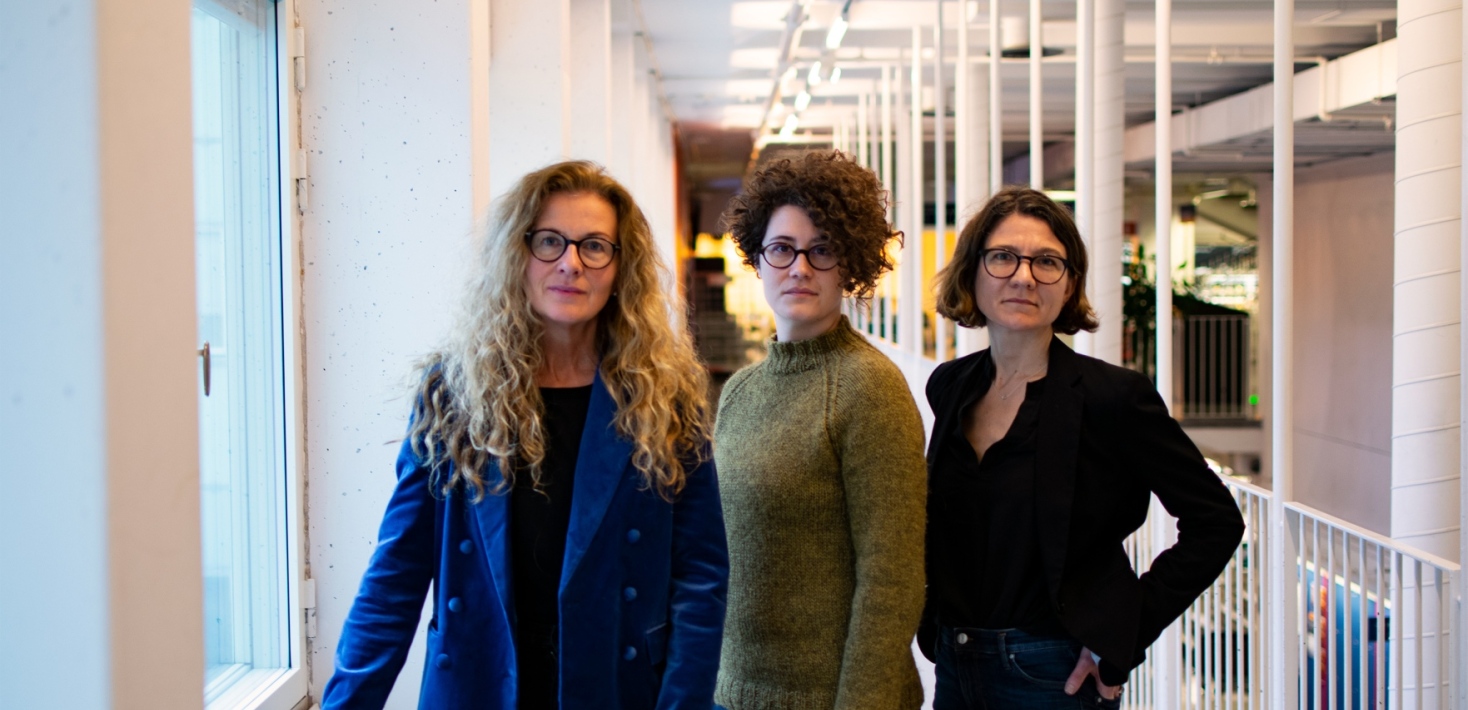 Anna Lund, Ylva Lorentzon, Rebecka Brinch. Photo: Leila Zoubir/Stockholm University
