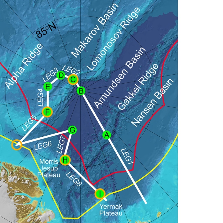 Odens rutt under expeditionen SAS 2021.