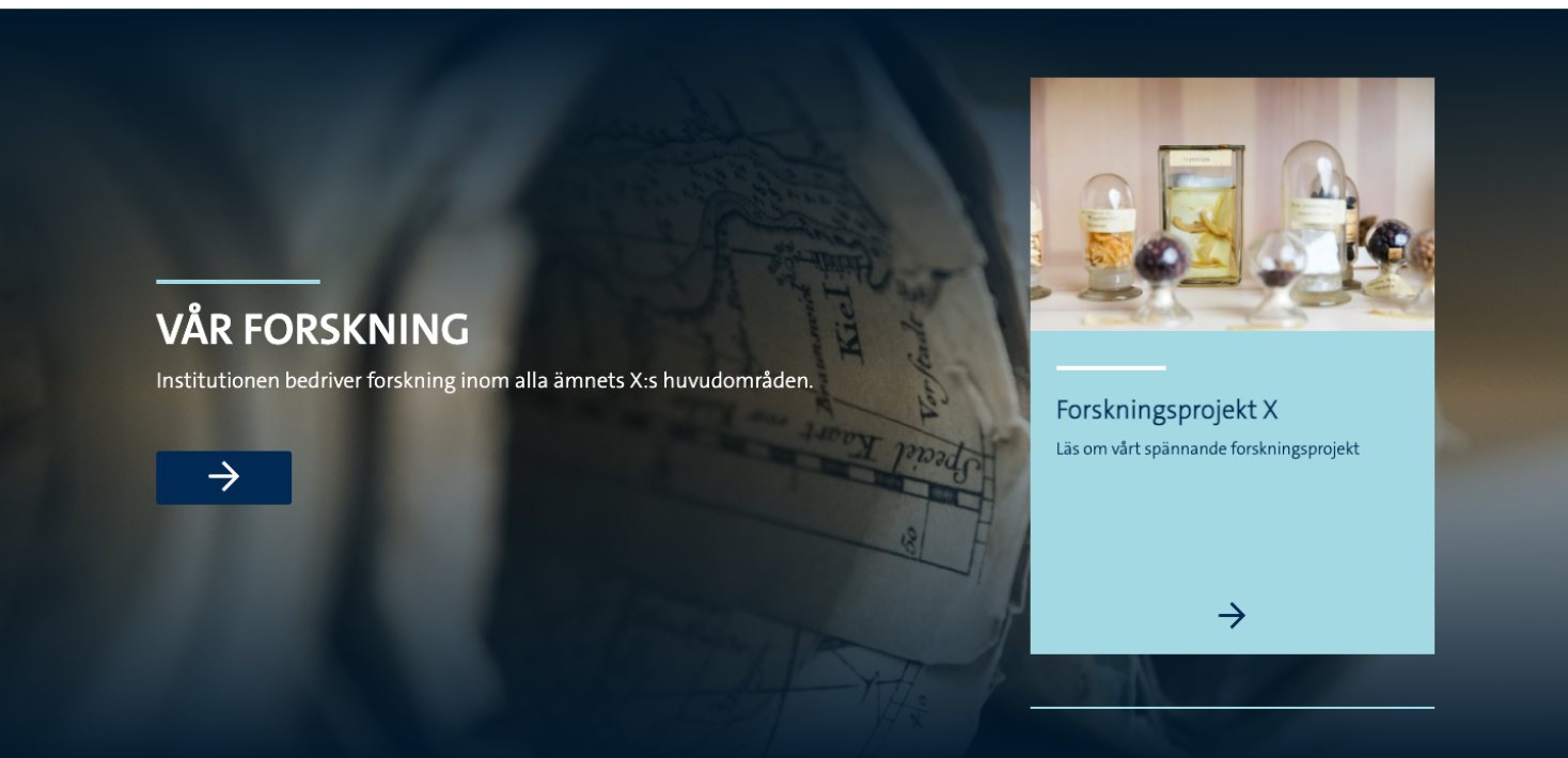 Skärmdump av puffelement med bildspel.
