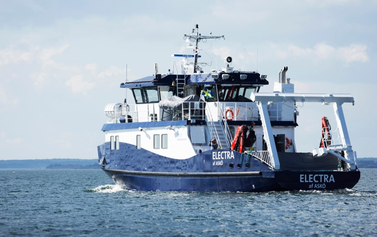 Research vessel Electra goes out to sea