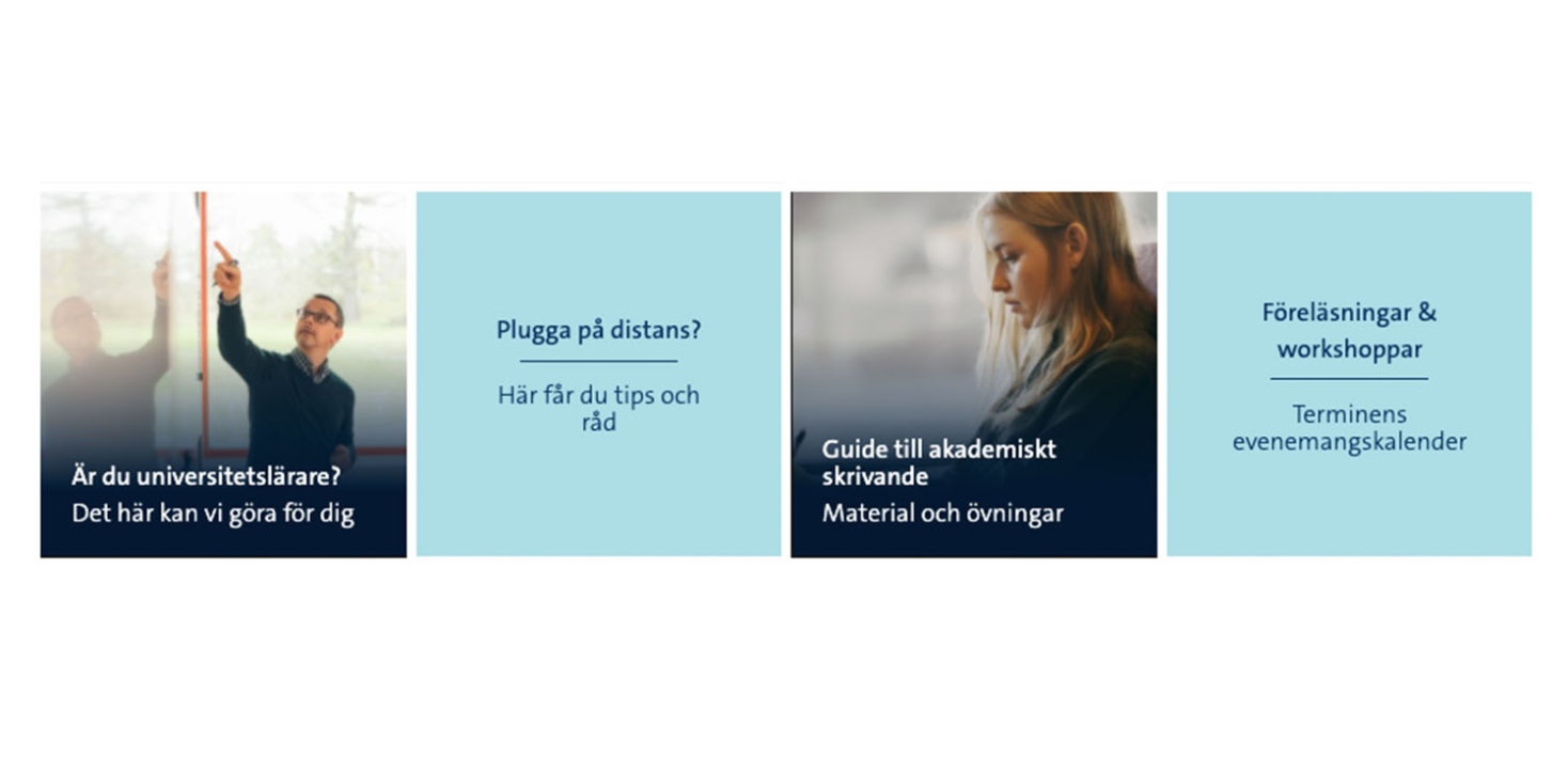 Skärmdump av mosaikelement med fyra små plattor.