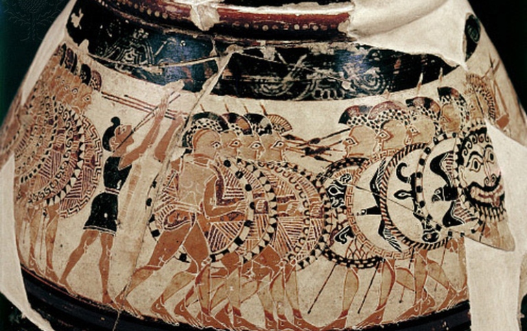 Korintisk vas funnen i Etrurien, 620 f.Kr. Foto: The Granger Collection / Universal Images Group.