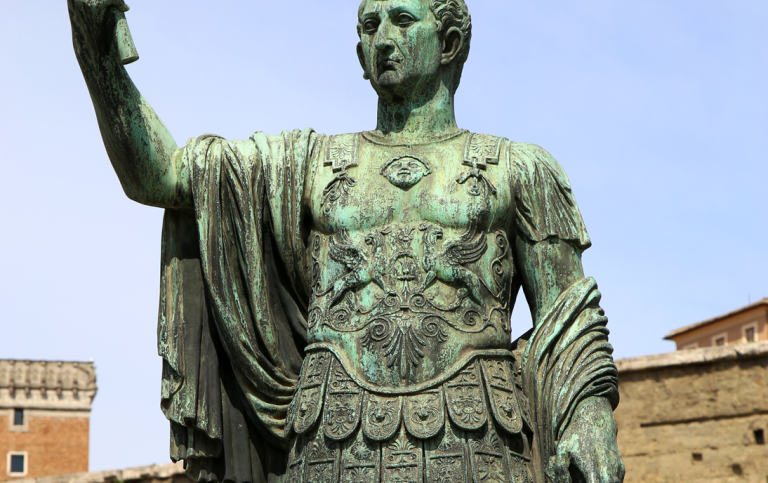 Staty av Caesar Augustus, Rom, Italien