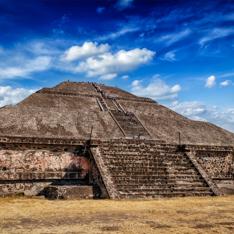 Solpyramiden i Teotihuacan, Mexico.