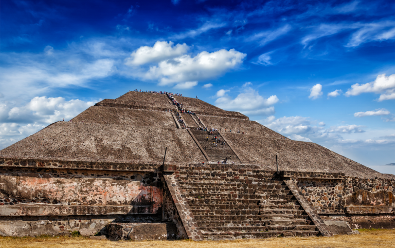 Solpyramiden i Teotihuacan, Mexico.