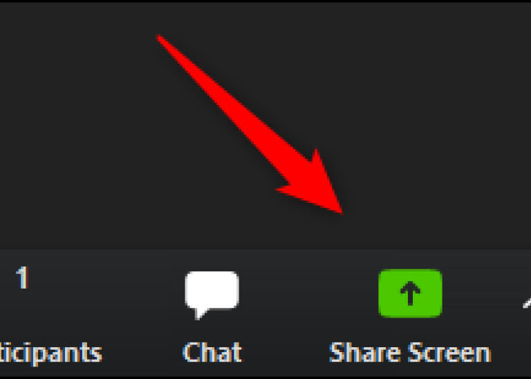 In a Zoom meeting, select Share Screen.