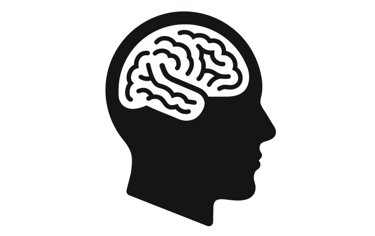 Head with visible brain Illustration. Picture from iStock.