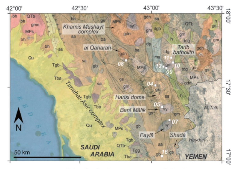 part of map of saudi arabia