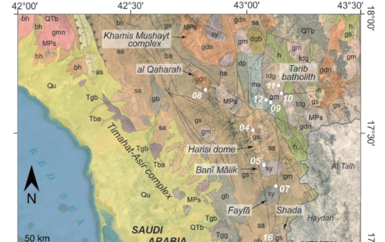part of map of saudi arabia