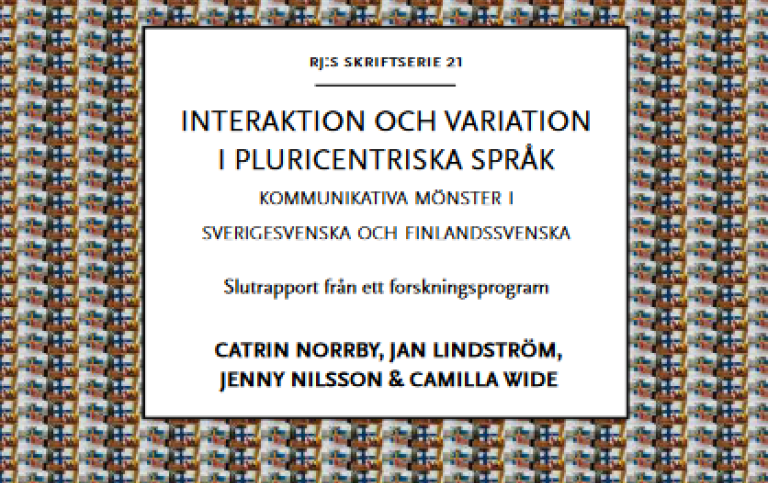 Randigt bokomslag Interaktion och variation i pluricentriska språk. 
