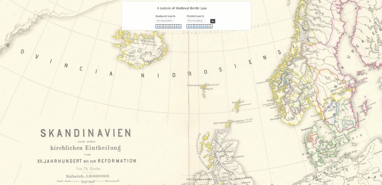 En karta över ett medletida Skandinavien.