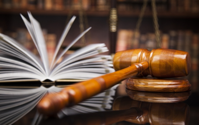 Lawbook and gavel