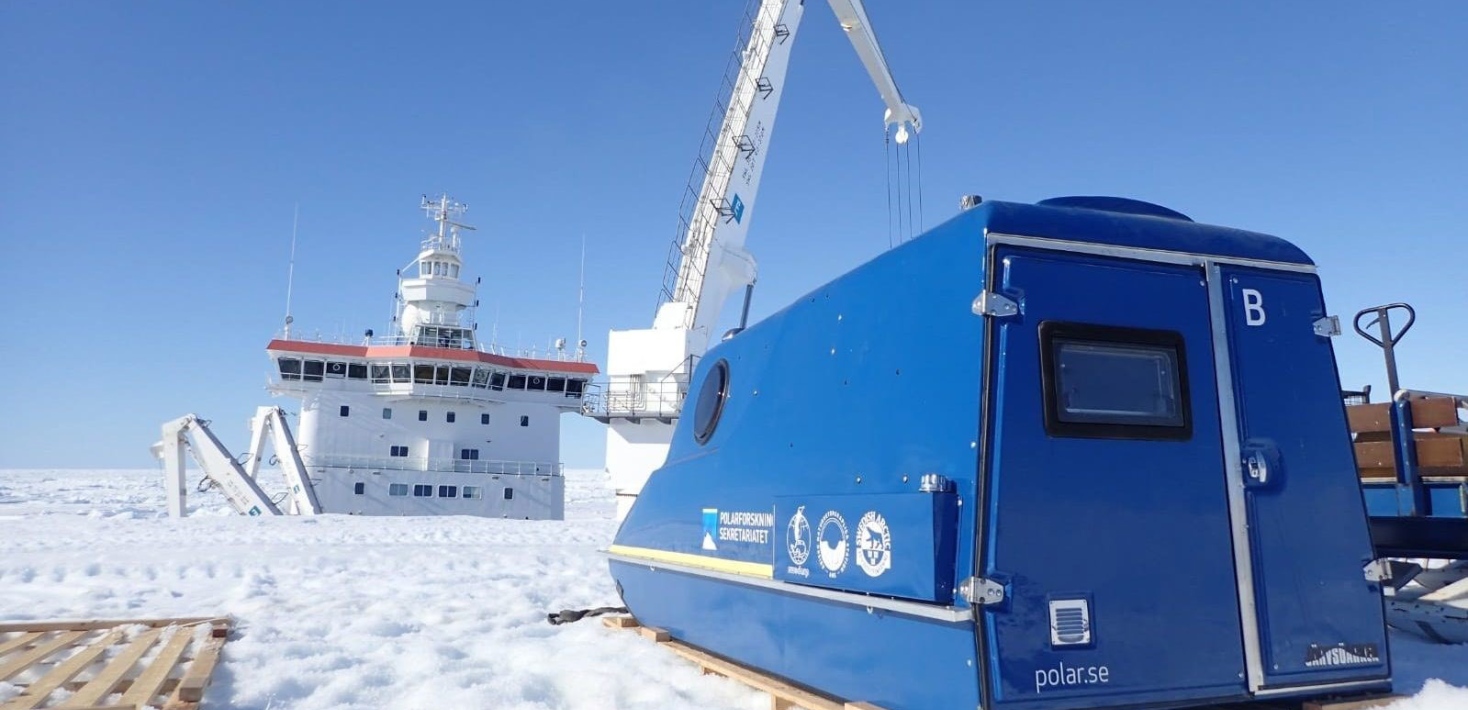 Arkar vid den svenska forskningsstationen Wasa i Antarktis