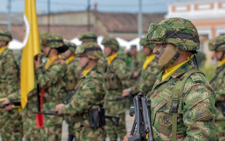 Colombian soldiers.