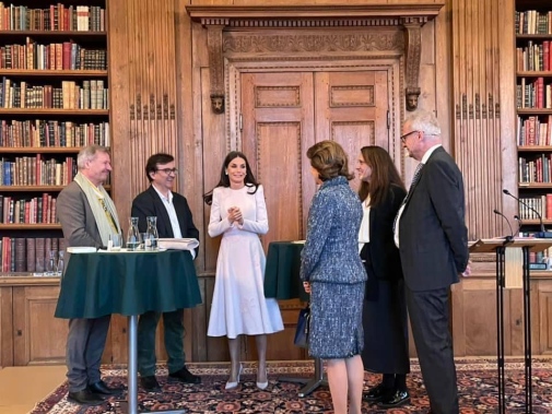 Statsbesök från Spanien, drottning Letizia Ortiz av Spanien, drottning Silvia m. fle.