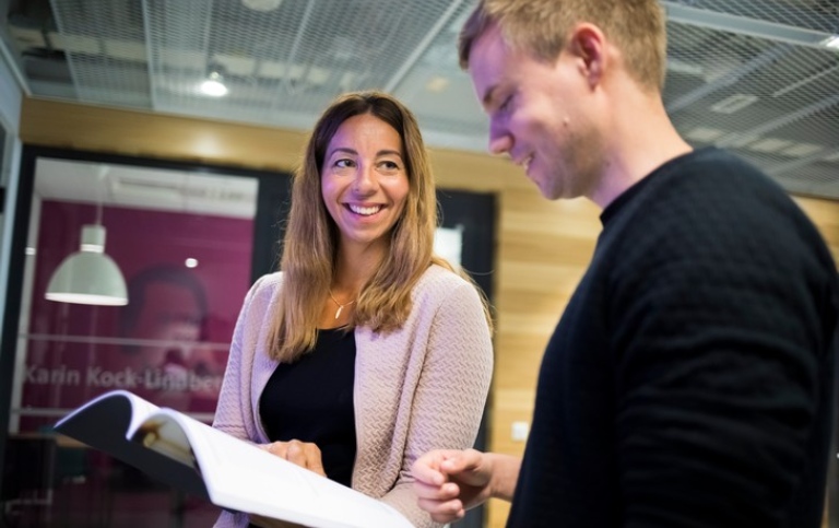 Study counsellor and student at Stockholm University. Photo: Niklas Björling