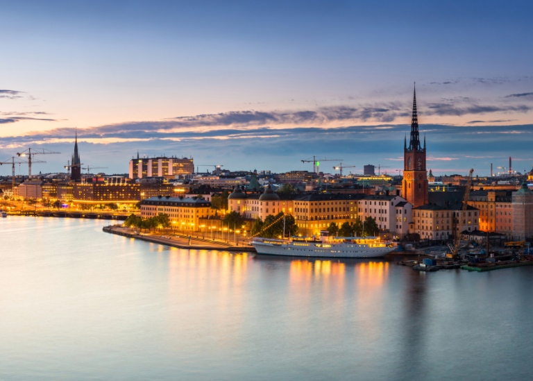 Panoramavy över Stockholm, Gamla stan