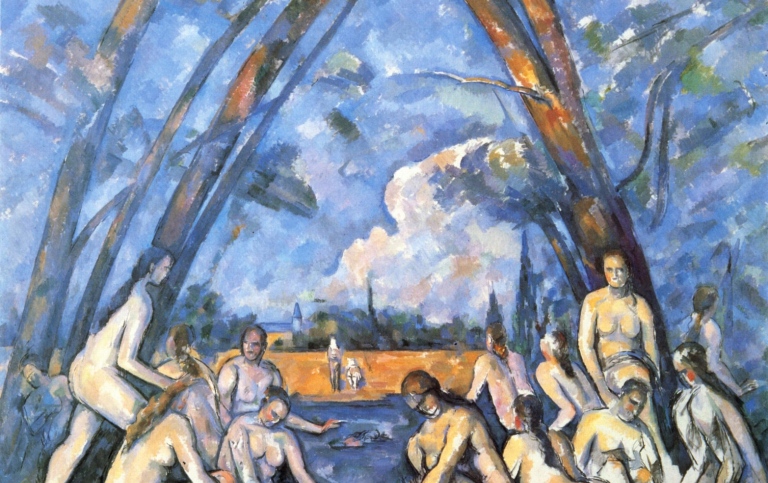  Paul Cézanne, Les Grandes Baigneuses, Wikimedia Commons.