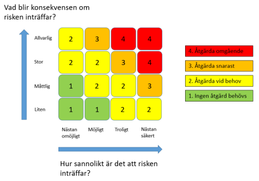 Matris om riskbedömning