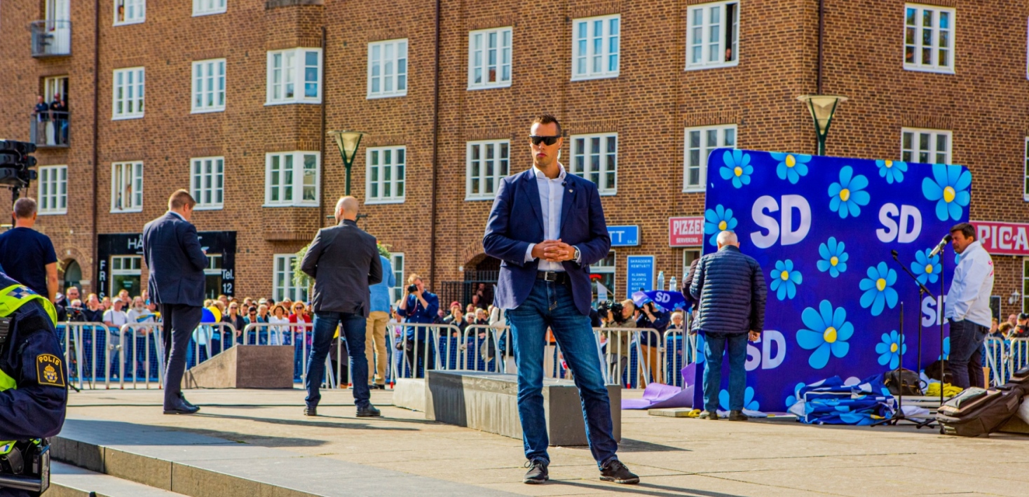 Election campaign for the Swedish Democracy party