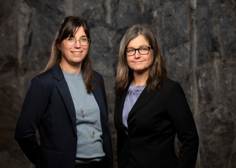 Ingrid Harris och Anne Heikkinen Sandberg. Foto: Rickard Kilström