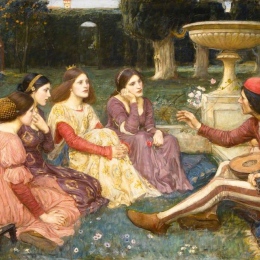 The Decameron. John William Waterhouse (1849–1917).