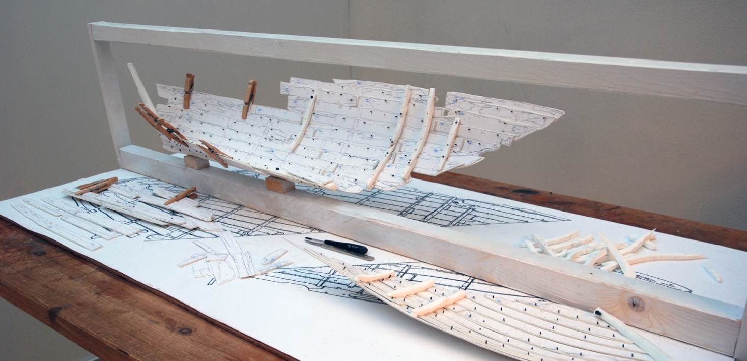 Foto: T. Falck. Rekonstruksjonsarbeidet med Sørenga 7