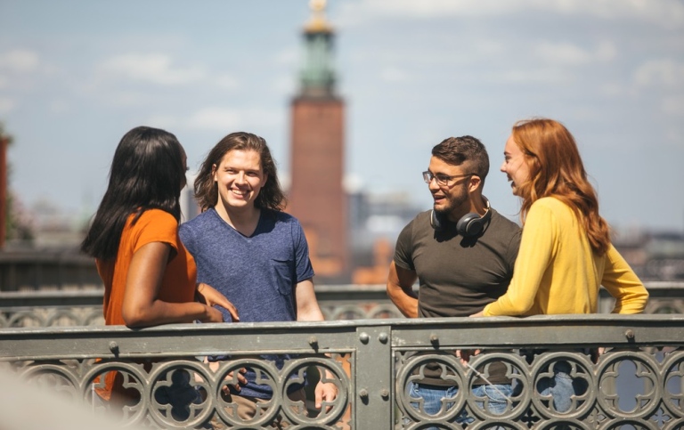 Group of students in Stockholm