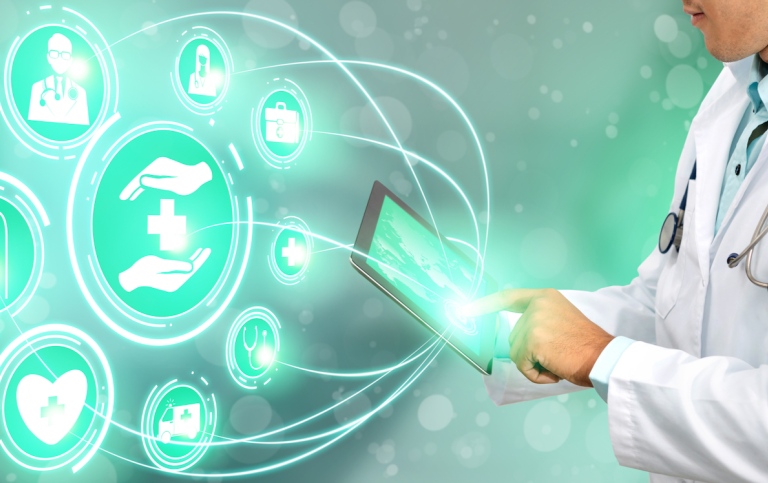 Genre photo illustrating data driven solutions in health care. Photo: Biancoblue/Mostphotos.