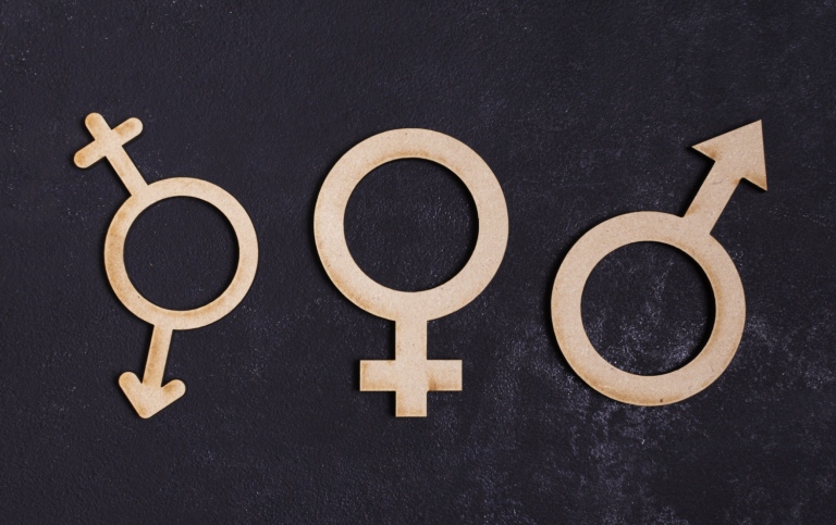 Gender equality concept - gender symbols