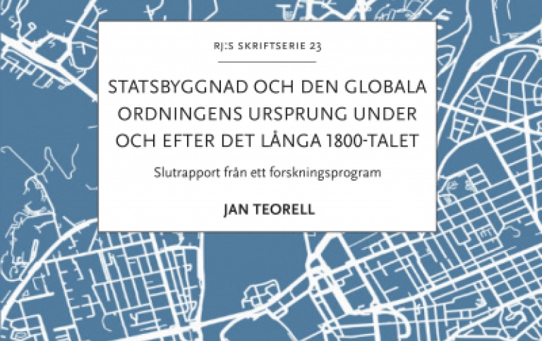 Bild på framsidan av boken "Statsbyggnad och den globala ordningens ursprung".