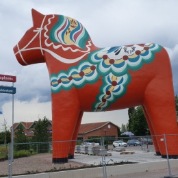 Dalahäst i Avesta. Foto: Magnus Öhlander.