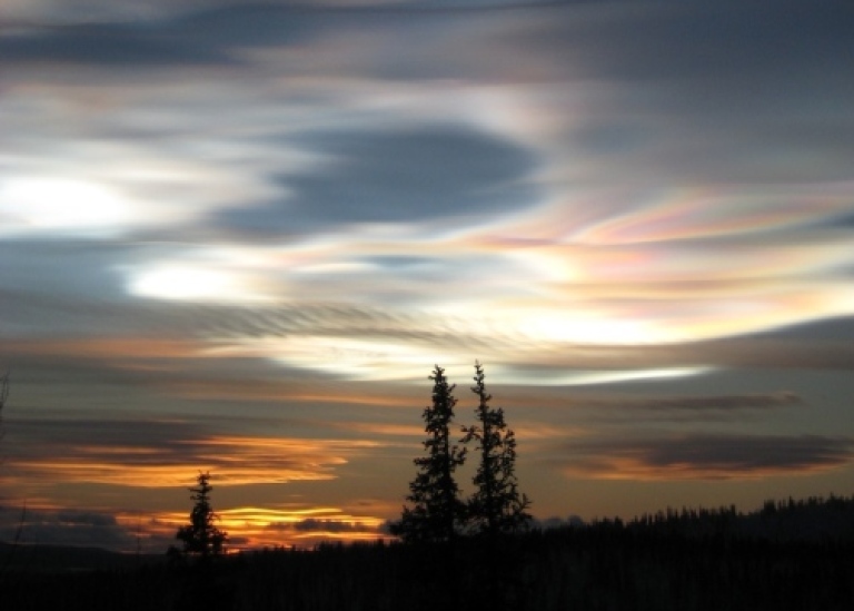 Ice polar stratospheric clouds. Photo: P. Achtert