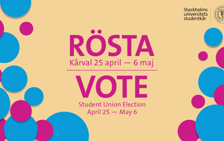 Logotype for the student union election 2022.