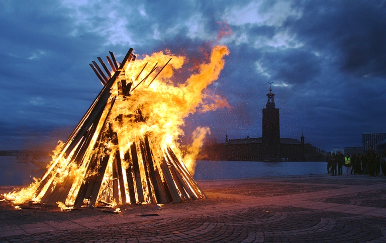 Valborgsbrasa i Stockholm