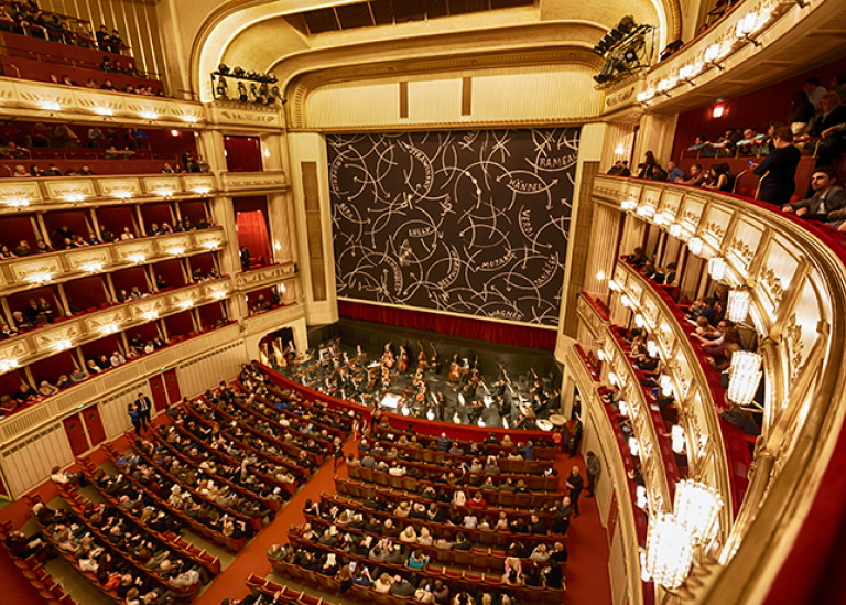 Balkongerna i Operahuset i Wien