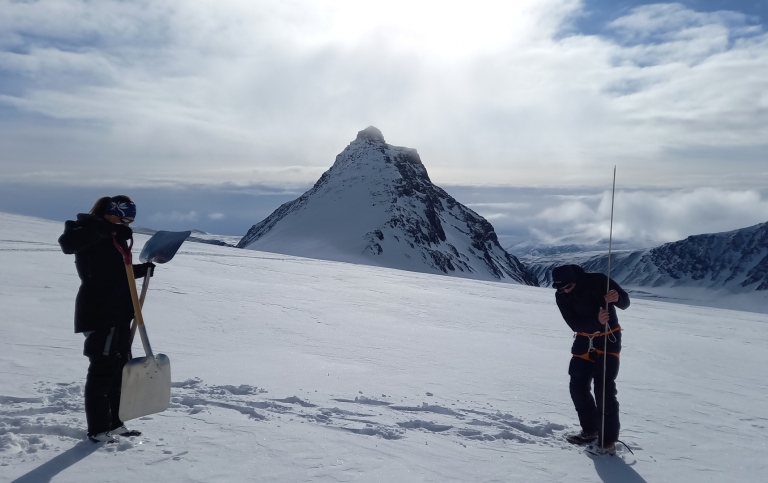 Probing Northern Niche. Photo  Annika Granebeck.