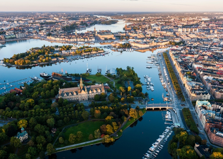 Flygbild Stockholm