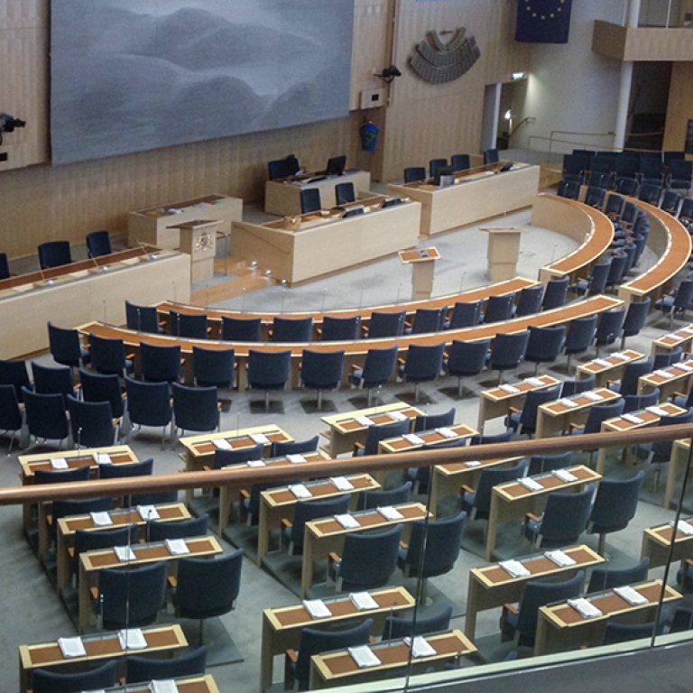 Plenisalen i Sveriges riksdag