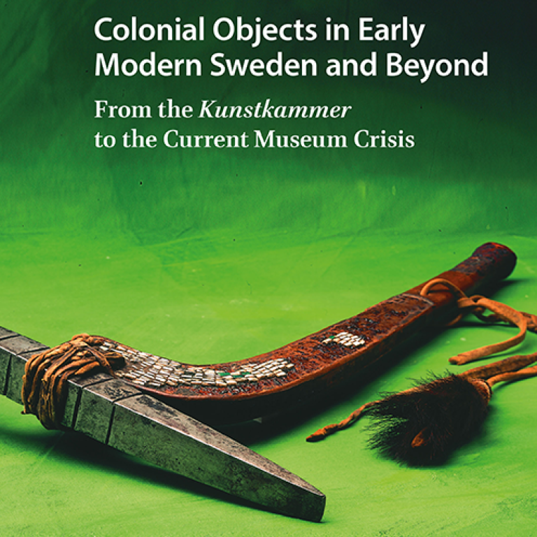 Detail of the cover of Colonial Objects by Mårten Snickare