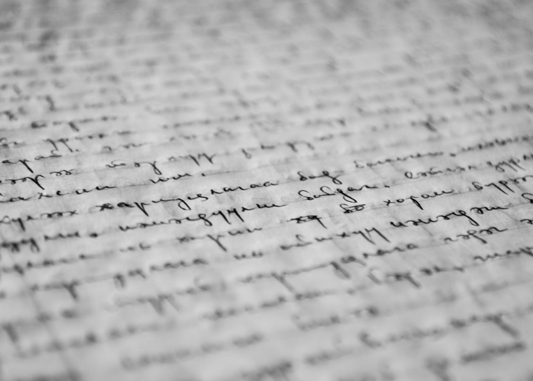A page of handwriting